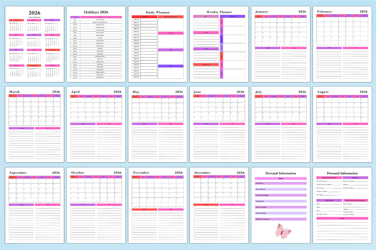 2026 End Of Life Planner For Canva, a Stationery Template by Shumaya (Photo 2 of 7)