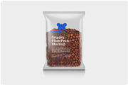 Transparent Snacks Flow Pack Mockup, a Packaging Mockup by Reformer Mockup (Thumbnail 3 of 4)