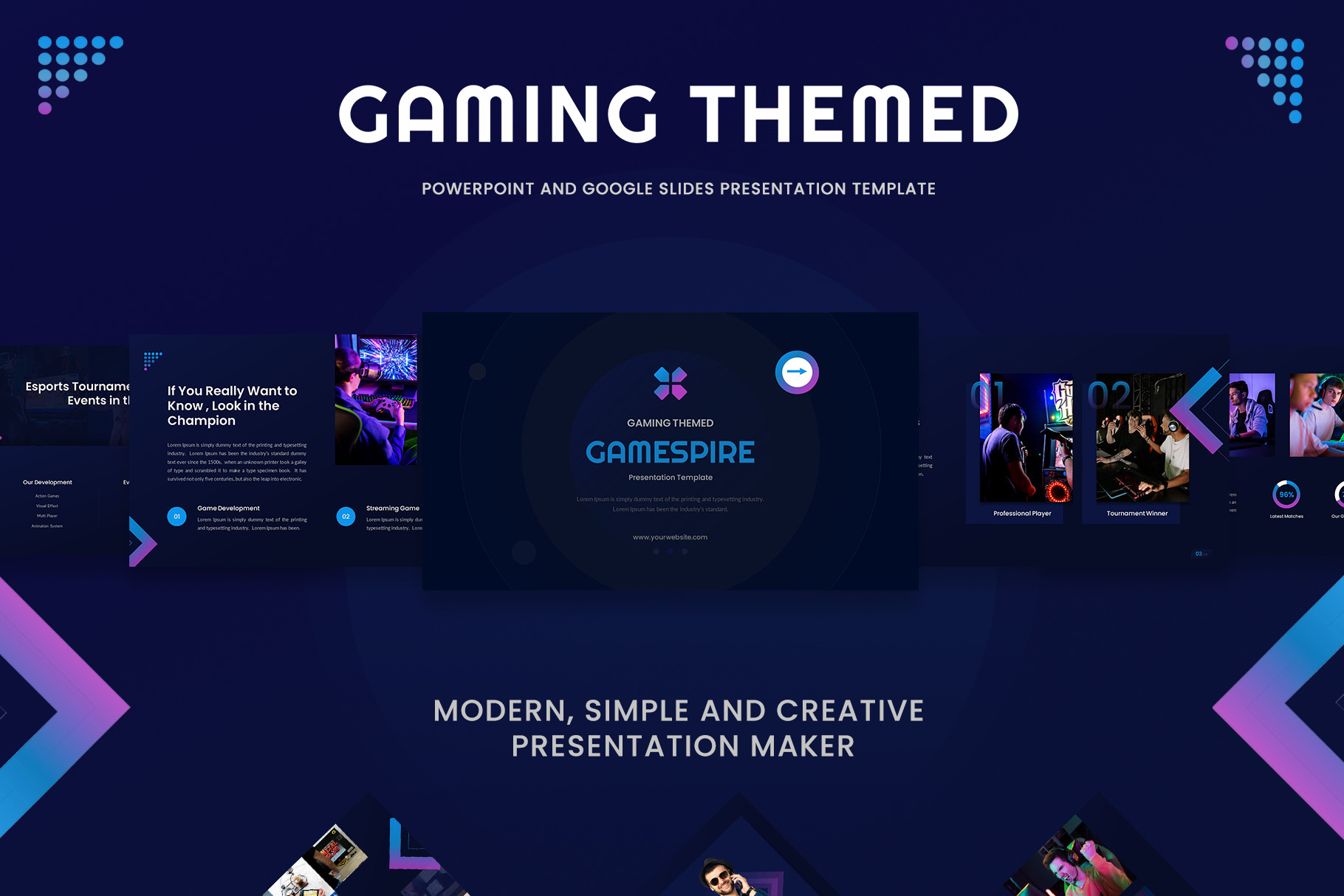 Gaming Themed PowerPoint Template
