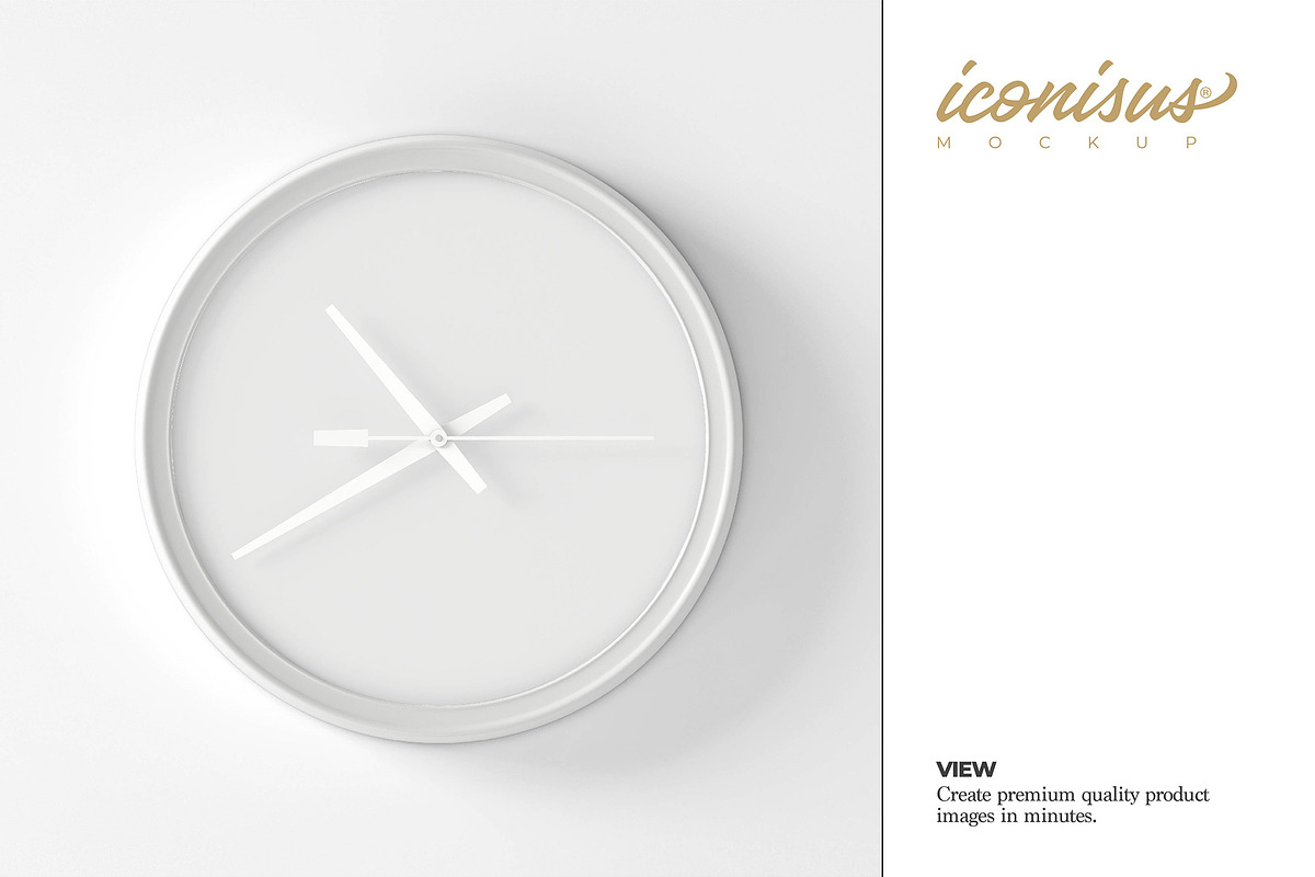 Wall Clock Mockup Template, a Product Mockup by iconisusmockup (Photo 5 of 5)