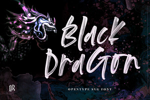 Black Dragon SVG Font