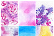 17 Watercolor Backgrounds, a Texture Graphic by Sunny Design (Thumbnail 4 of 5)