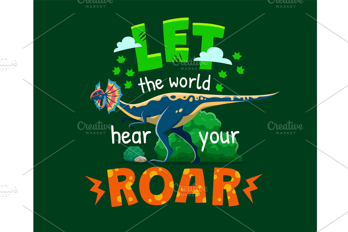 Let The World Hear Your Roar, an Animal Illustration by Vector Tradition