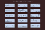 Elisabeth Darlington with Bows, a Script Font by PeachCreme (Thumbnail 11 of 22)