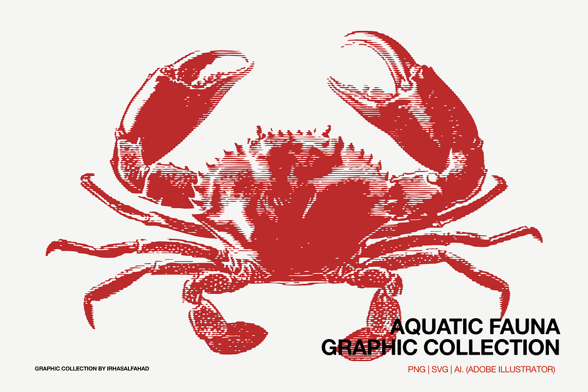Aquatic Fauna Graphic Collection, an Object Graphic by Irhasalfahad (Photo 1 of 6)