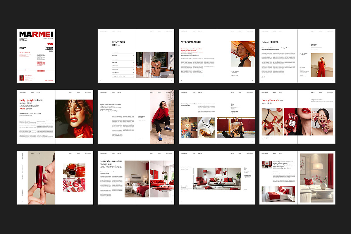 Lifestyle Magazine Template, a Magazine Template by ElvinPrint (Photo 18 of 19)