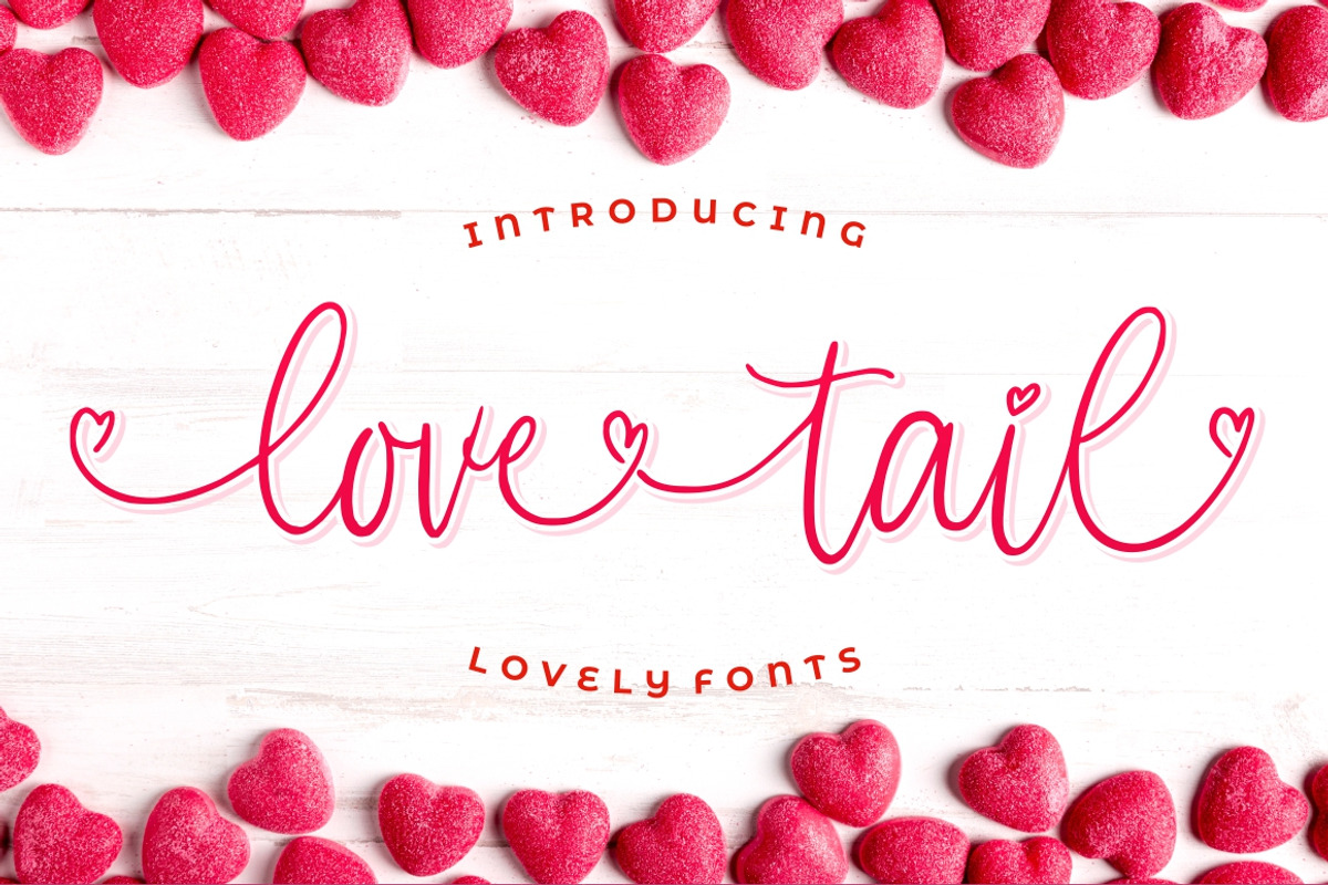 Love Tails | Lovely Font preview 8