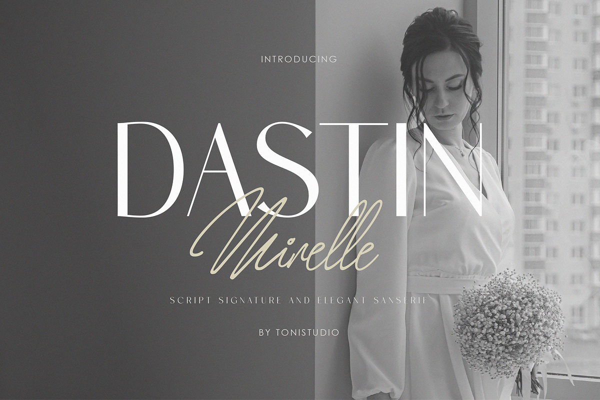 Dastin Mirelle - font duo, a Serif Font by ToniStudio (Photo 1 of 10)