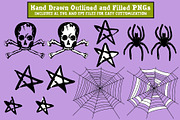 Vintage Halloween Clipart & Patterns, a Seasonal Illustration by Ashley Katrina (Thumbnail 12 of 15)
