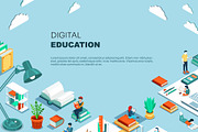 Digital education concept, an Education Illustration by Yayasya (Thumbnail 2 of 3)