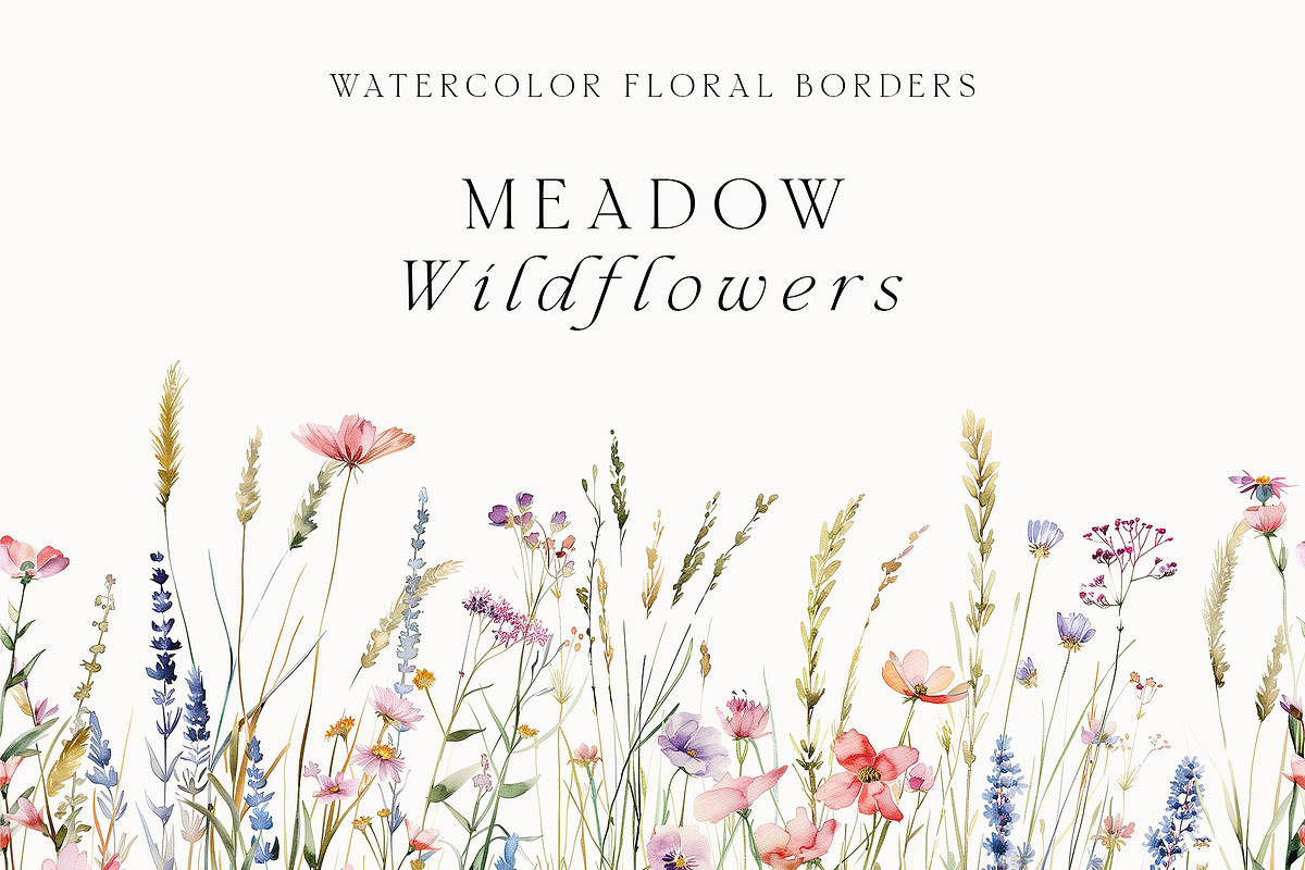 Waterolor Floral Borders Bundle, a Decorative Illustration by Lana Elanor (Photo 93 of 97)