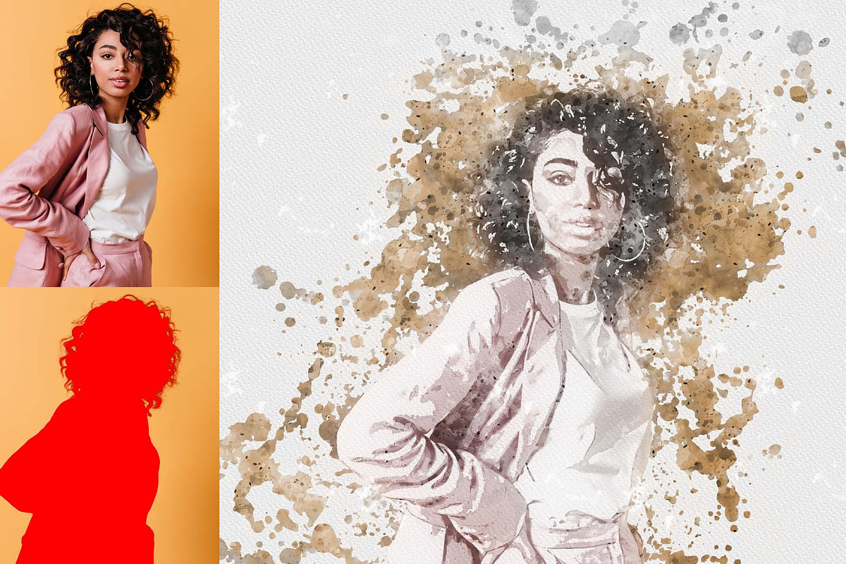 Ink Splash Art Photoshop Action, an Action Add-On by Photoshop Action (Photo 6 of 15)