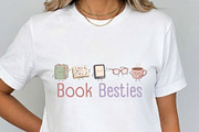 Hand Drawn Bookish Besties Clipart, a Seasonal Illustration by Tanya Kart (Thumbnail 5 of 10)
