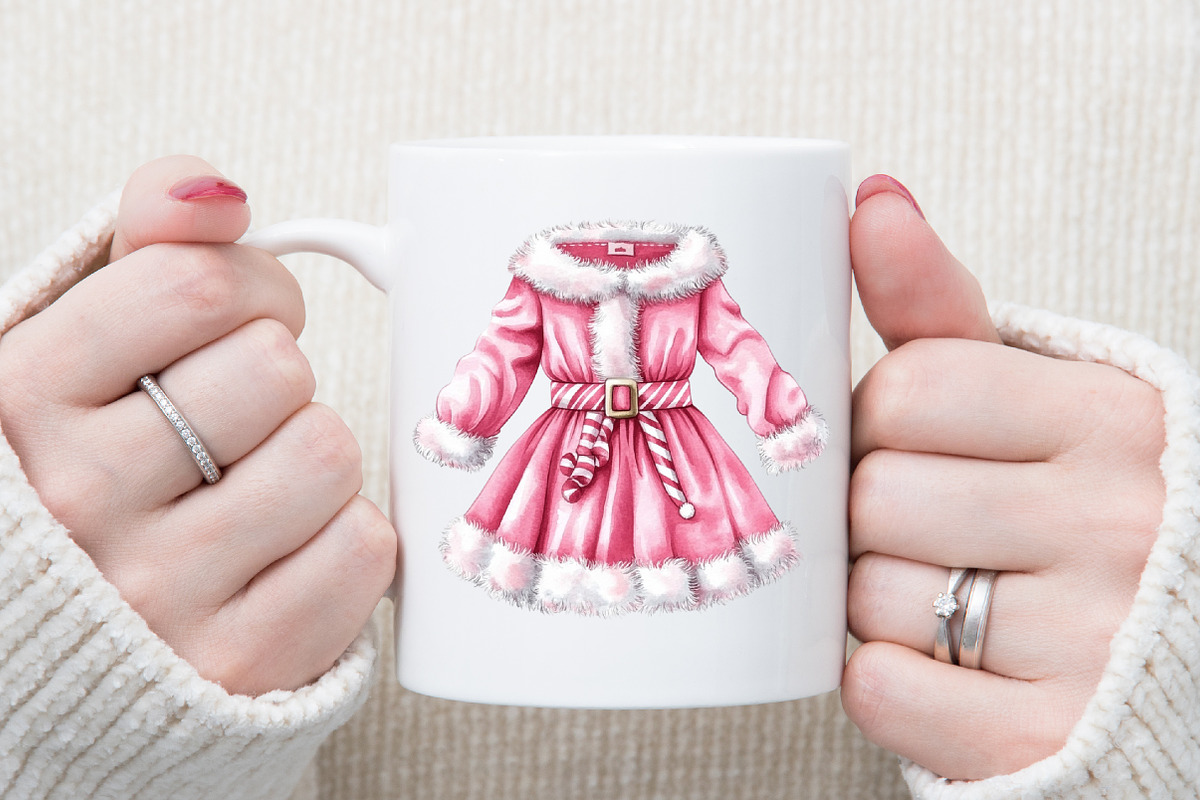 Sweet Cute Christmas Mrs Santa Claus, an Illustration by Sublimation Artist (Photo 5 of 6)