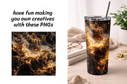 Gold Nebula Galaxy Backgrounds, a Texture Illustration by InkyQueenArt (Thumbnail 6 of 10)