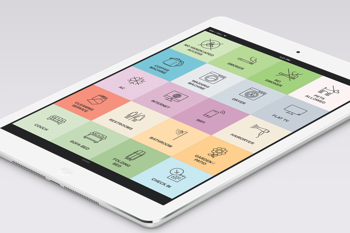 Vacation Rental & Hotel Vector Icons, an Icon by creativebythesea (Photo 4 of 5)