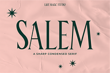 Salem - A Sharp Condensed Serif
