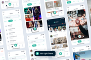 Hubline - Social Network Mobile App, an UI Kit Template by Unpixel Design (Thumbnail 2 of 5)