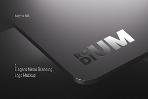 Elegant Metal Branding Logo Mockup, a Layer Style Add-On by Opaq Studio