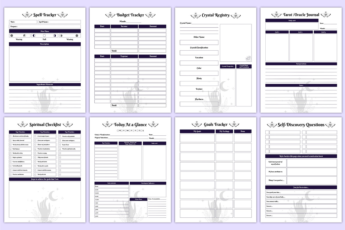 2026 Witchy Planner Canva Template, a Stationery Template by Mustafiz (Photo 5 of 6)