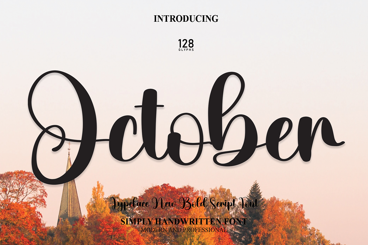 October | Script Font, a Script Font by Scratchones (Photo 1 of 8)
