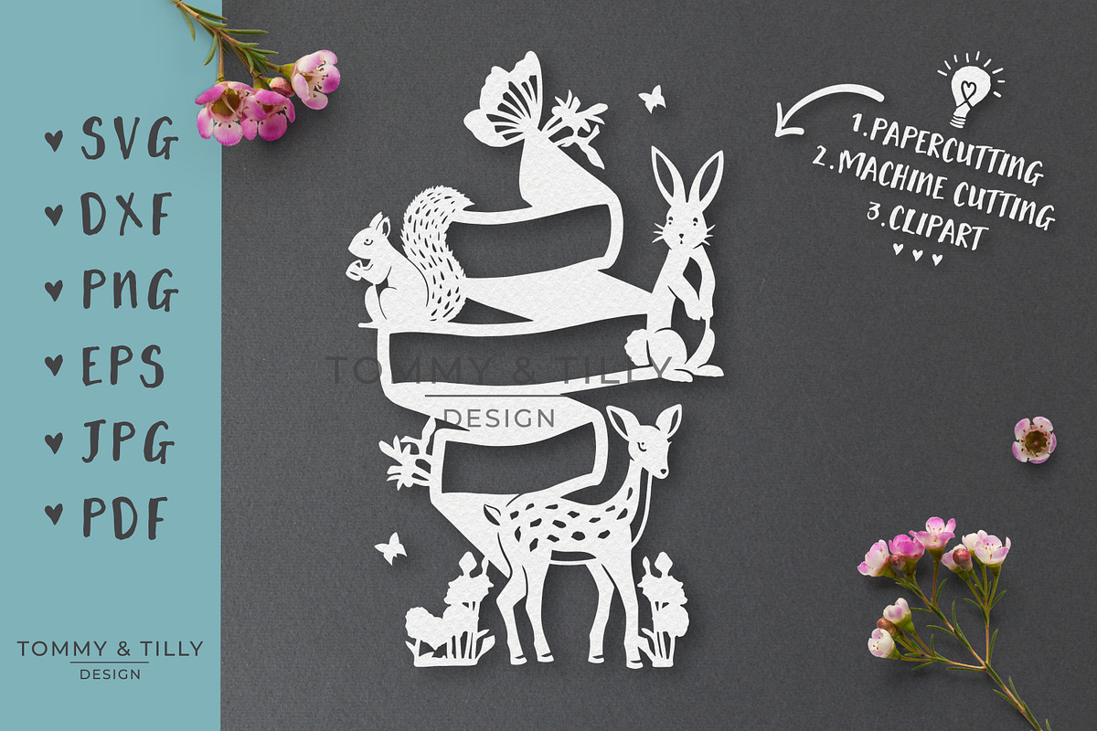 Woodland Animals - Cut File Clipart, an Object Graphic by Tommy & Tilly Design (Photo 3 of 5)