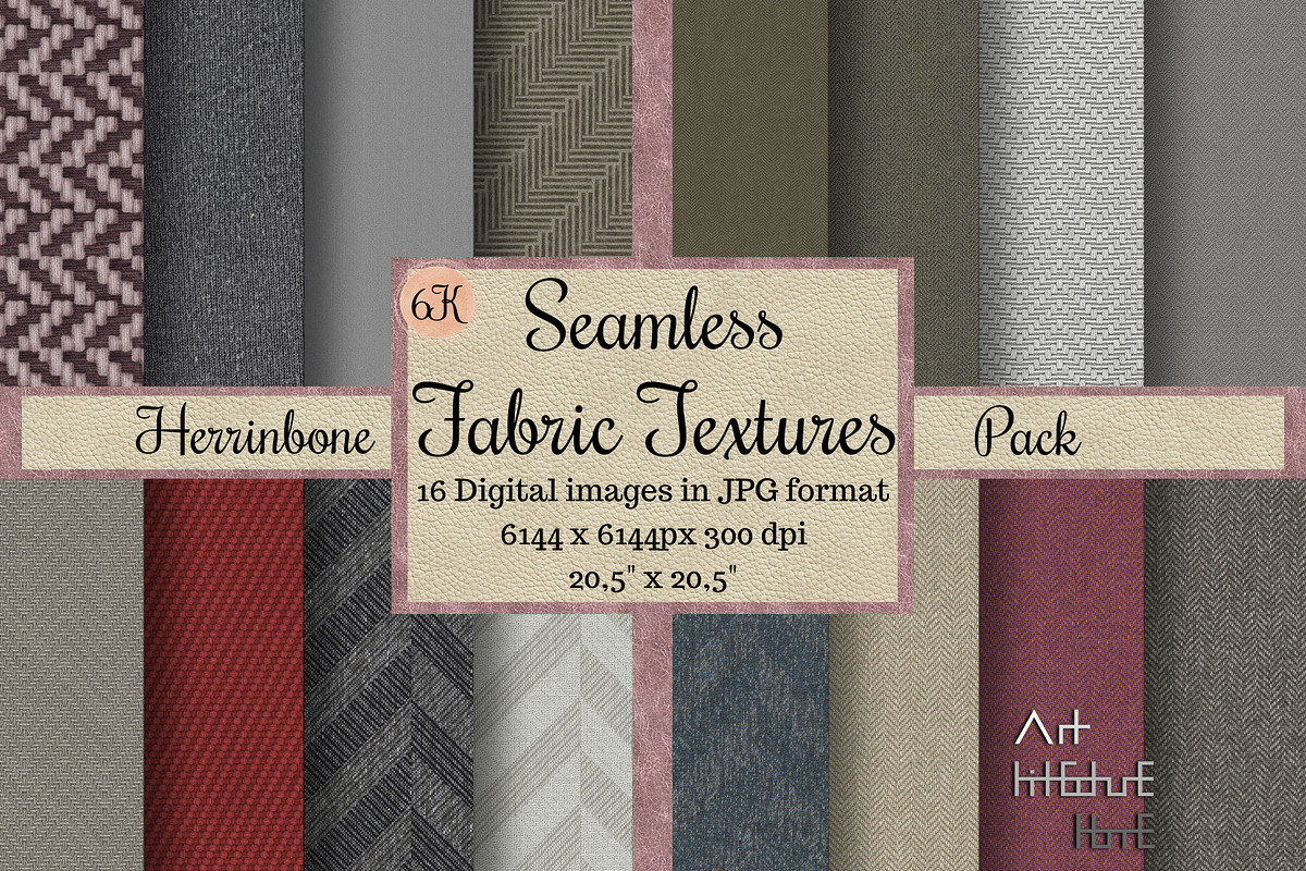 6K Seamless Herringbone Fabric Pack, a Texture Graphic by Arthitecture Home (Photo 1 of 11)