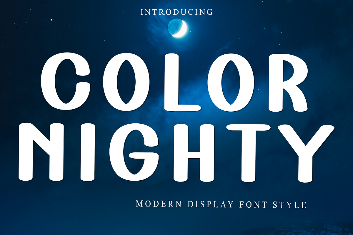 Color Nighty, a Serif Font by FreshTypeINK (Photo 1 of 8)