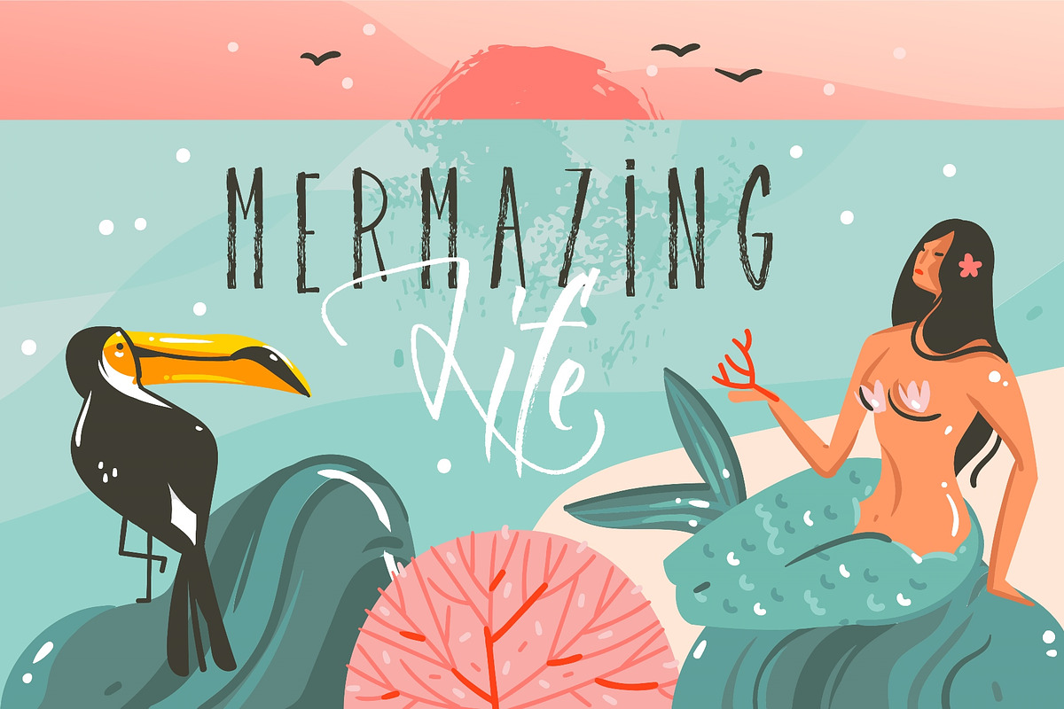 Mermazing Life 30% OFF!, an Animal Illustration by Anastasy_helter (Photo 1 of 21)
