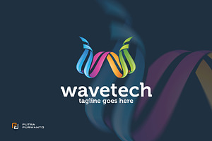 Wavetech / Letter W - Logo Template