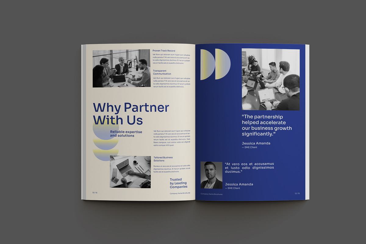 Blue Modern Corporate Brochure, a Brochure Template by Neermana (Photo 9 of 11)