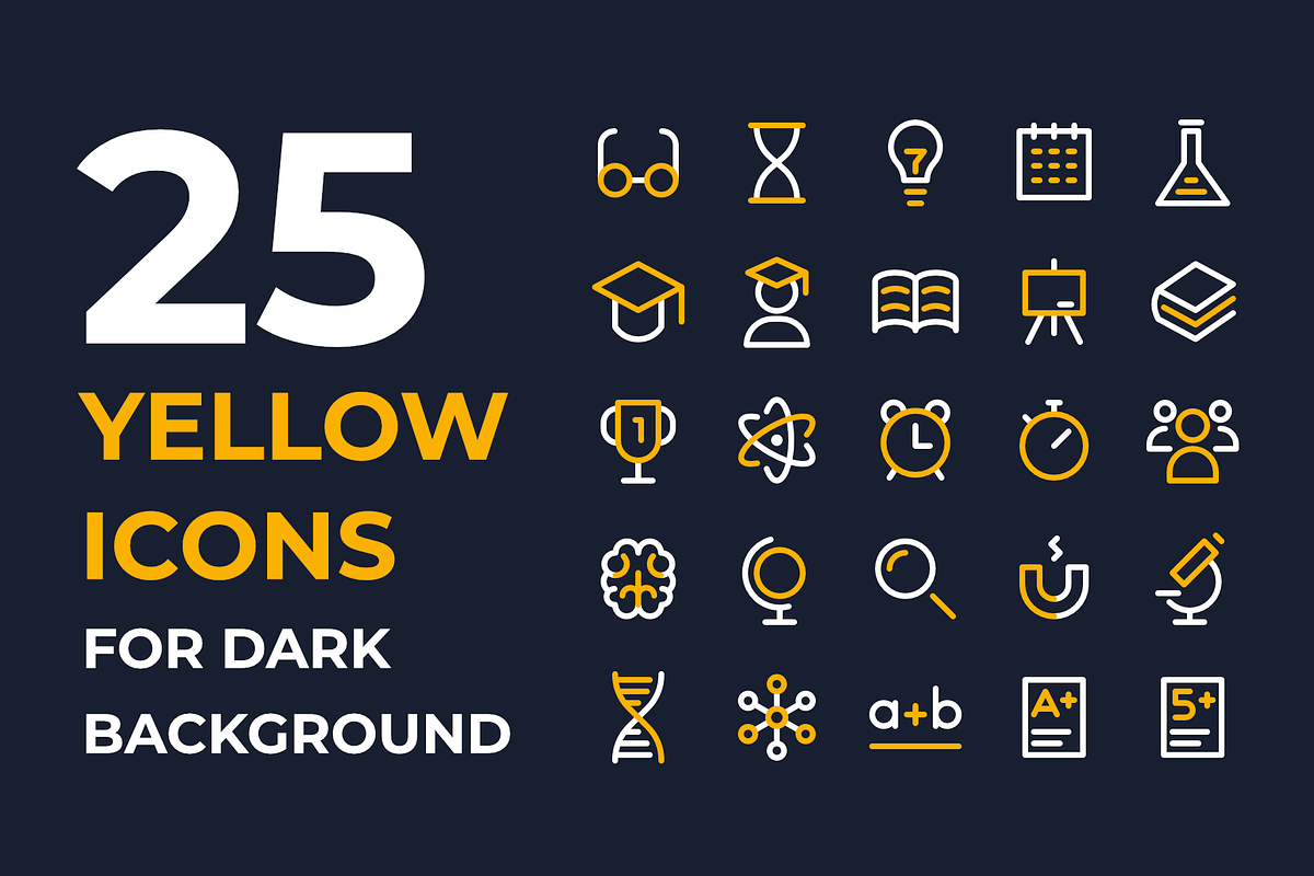 School and Scientific Icons, an Outline Icon by Ruslan Babkin (Photo 8 of 11)