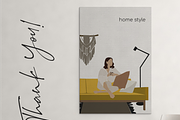 Abstract people, Women at home, a Person Illustration by Yana_mide (Thumbnail 7 of 7)