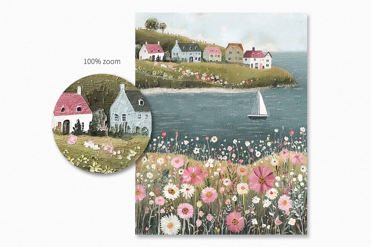 Pink Sailboats, a Decorative Illustration by rileyBgraphics (Photo 7 of 7)