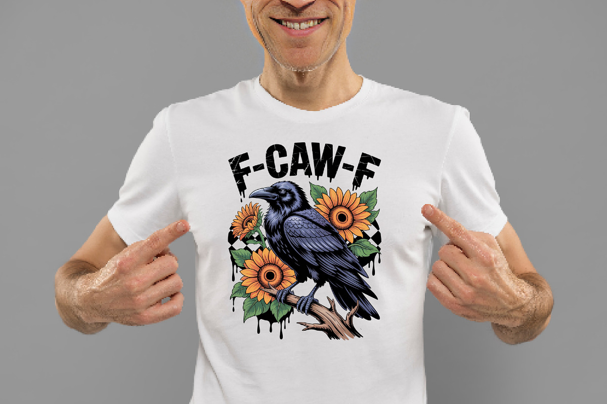 Crow Raven PNG, F-CAW-F Funny Hallow, an Illustration by Daily.Designs (Photo 2 of 5)