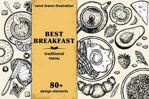Hand Drawn Breakfast Design