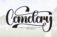 Cemetery | Script Font