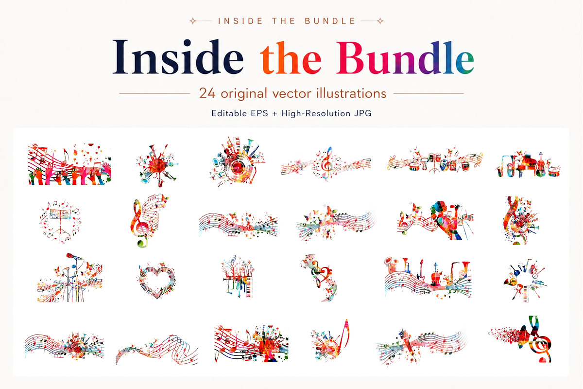 Music Festival Vector Bundle, an Object Graphic by liravega (Photo 3 of 3)