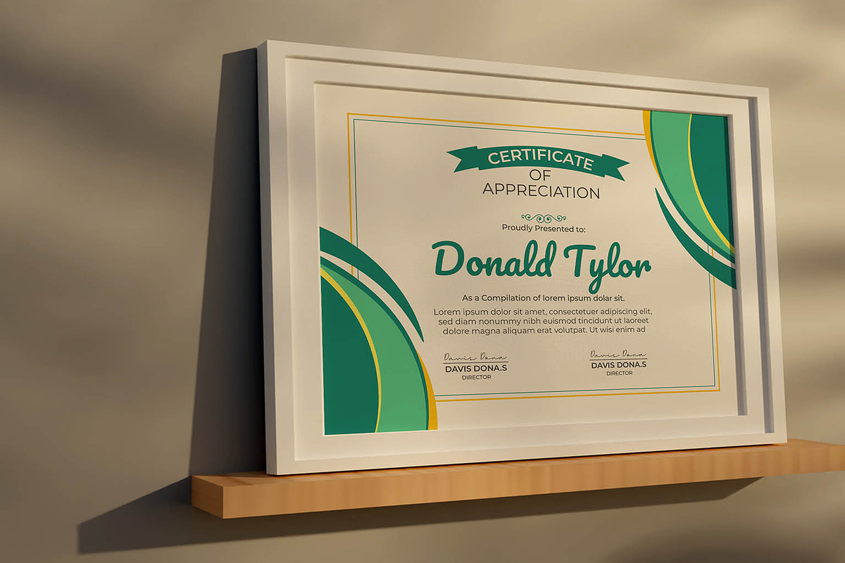 Luxury And Modern Style Certificate, a Stationery Template by MRI STUDIO (Photo 4 of 13)