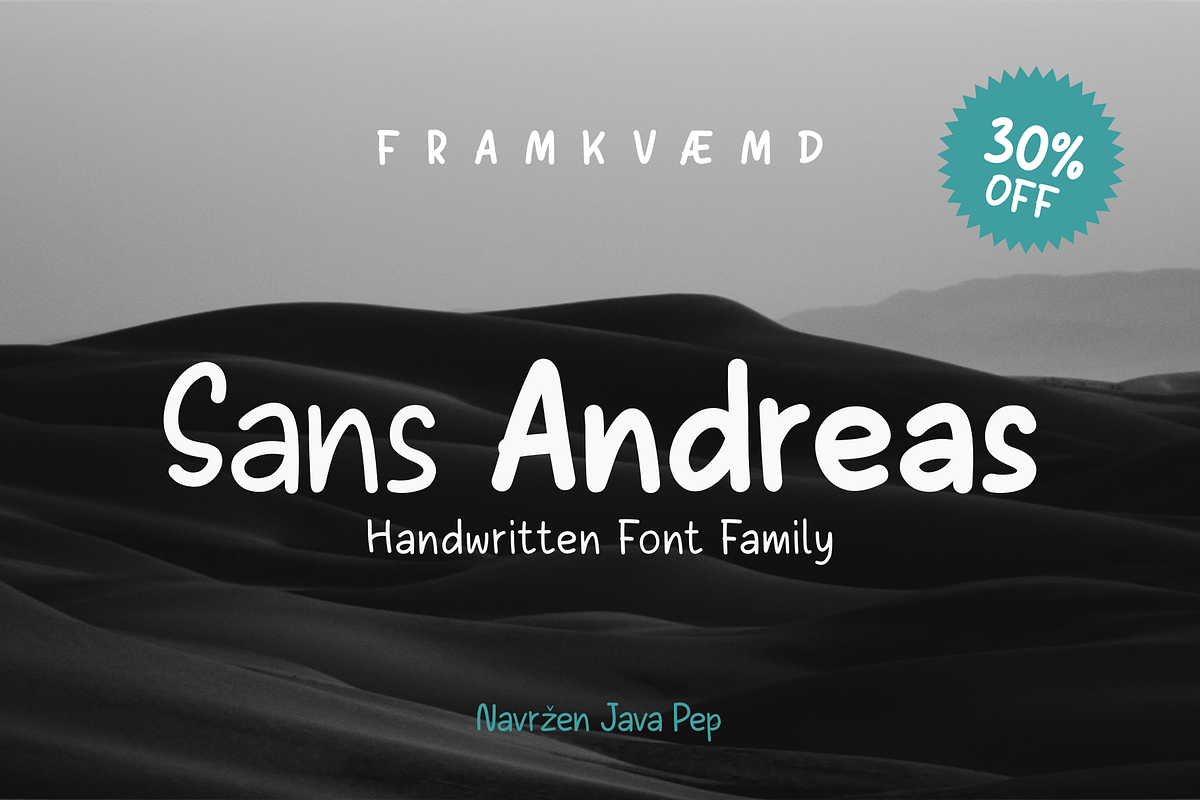 Sans Andreas // Handwritten family