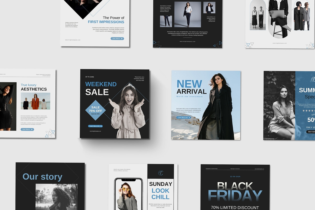 100 Animated Canva Instagram Pack, a Social Media Template by TheBrightGrap (Photo 3 of 21)
