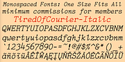 TiredOfCourier, a Font by Ingrimayne Type (Thumbnail 8 of 11)