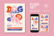 Dog Walkers Flyer, a Flyer Template by graphicook (Thumbnail 1 of 3)