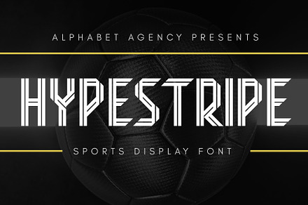 Hypestripe Sports Display Font, a Sans Serif Font by Alphabet Agency