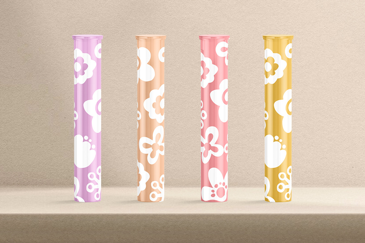 Weed Joint Pre-Roll Tube Mockup, a Packaging Mockup by rebrandy (Photo 7 of 10)