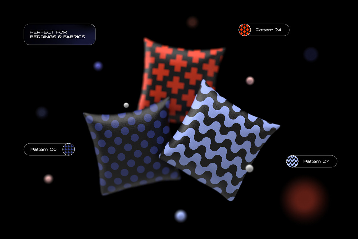 Vibrant Geometric Seamless Patterns, a Pattern Graphic by Samolevsky (Photo 7 of 13)