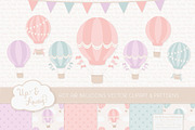 Pastel Balloons and Papers, an Illustration by Amanda Ilkov (Thumbnail 1 of 5)