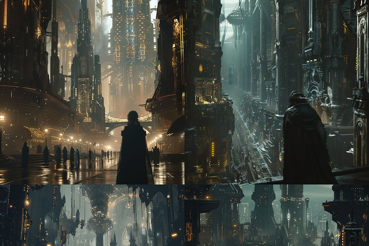 439 MJ Dark Sci-fi Prompts: Vol 4, a Background Graphic by Sevenstyles (Photo 13 of 16)