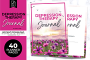 Depression Mental Health Journal, a Stationery Template by Jennifer Magri Templates (Thumbnail 1 of 8)