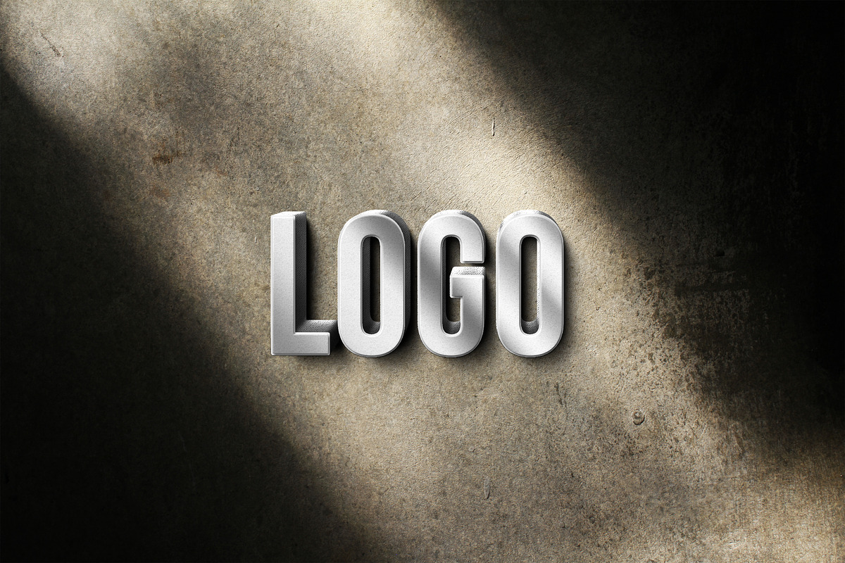 silver 3d sign mockup template, a Product Mockup by yokbisayok (Photo 2 of 3)